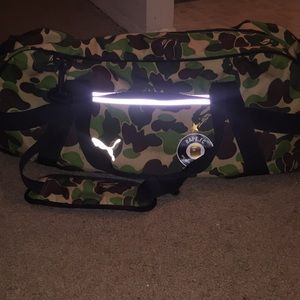 BAPE X PUMA ABC CAMO DUFFLE BAG